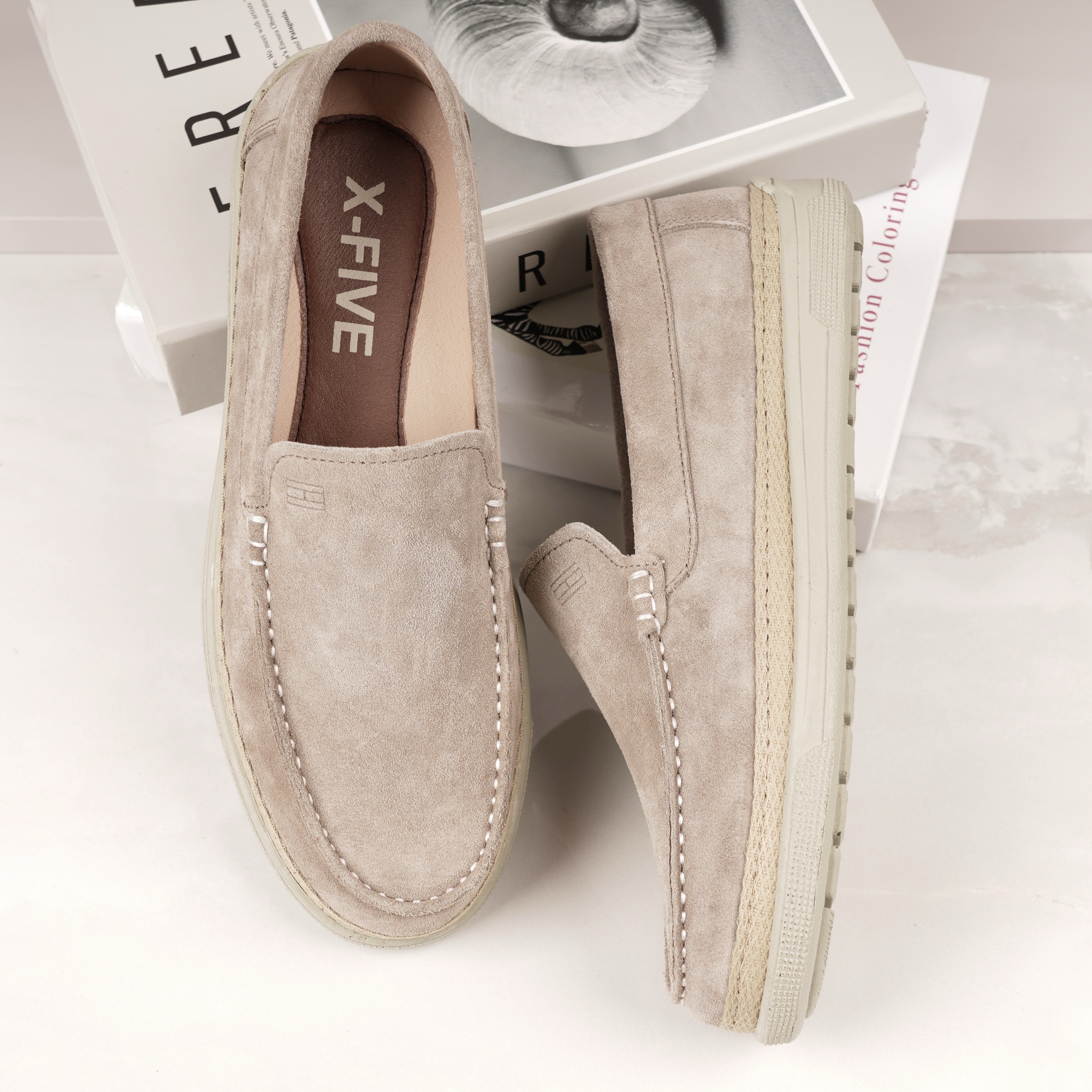 Mocassin Hommes ( REF : T13DBeige)